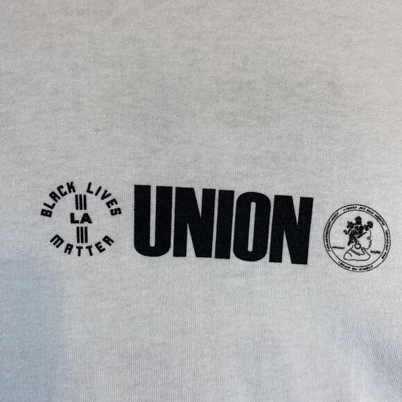 Union Los Angeles x Black‎ Lives Matter BLM T-Shirt Size 2XL? Short Sleeve 2020 - Picture 4 of 10